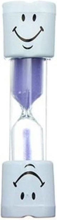 Lg-imports Zandloper Smiley Paars Drie Minuten 9,5 Cm