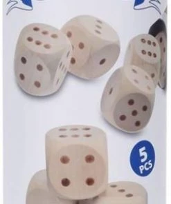 Free And Easy Dobbelstenen Hout 5-delig -Dobbel Spellen Winkel 256x840