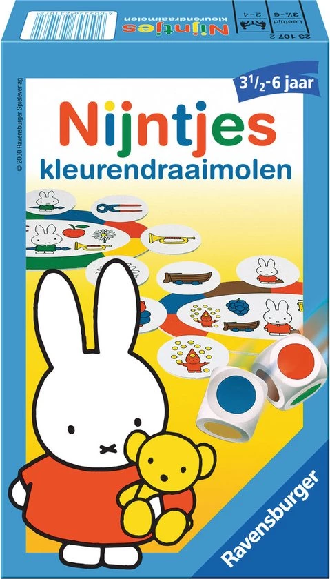 Onbekend Ravensburger Nijntjes Kleurendraaimolen - Pocketspel 6 Onbekend Ravensburger Nijntjes Kleurendraaimolen - Pocketspel - Afbeelding 6