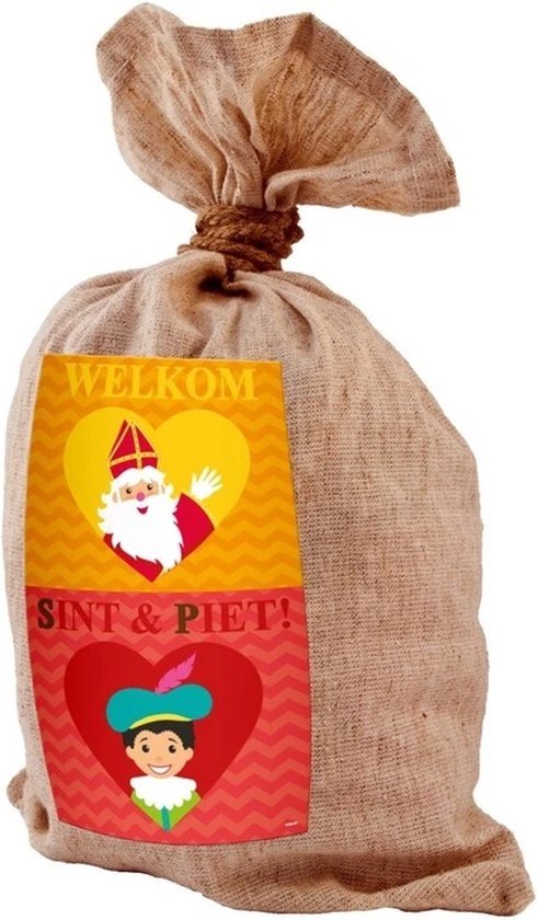Merkloos Sinterklaas Spel Met Gele Dobbelsteen En Cadeauzak 50 X 80 Cm - Pakjesavond Sinterklaasspel Dobbelstenen Set 2 Merkloos Sinterklaas Spel Met Gele Dobbelsteen En Cadeauzak 50 X 80 Cm - Pakjesavond Sinterklaasspel Dobbelstenen Set - Afbeelding 2