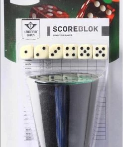 Merkloos Dobbelsteenset - Scoreblok - 6 Dobbelstenen