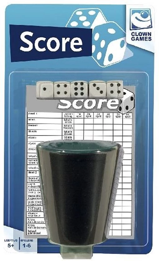 Clown Games Clown Dobbelset + Scoreblok 1 Clown Games Clown Dobbelset + Scoreblok