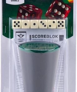 Longfield Darts Dobbelsteenset - Scoreblok - 6 Dobbelstenen