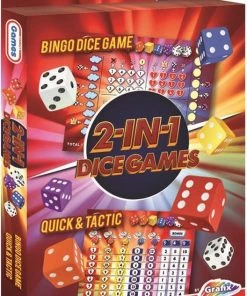 Grafix 2-in-1 Dobbelspel - Bingo Dice & Quick And Tactic