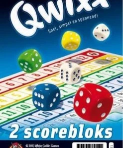 White Goblin Games Qwixx Blocks - Dobbelspel - 2 Scoreblocks - Uitbreiding -Dobbel Spellen Winkel 541x840