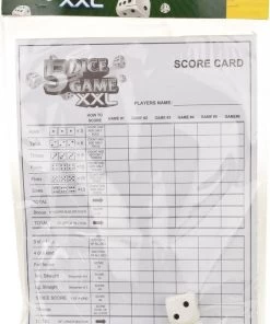 Toi Toys BV Dobbelspel XXL - 5 Grote Dobbelstenen Met Scoreblok