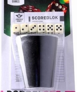 Dobbelsteenset |Longfield Games | Scoreblok | Dobbelbeker