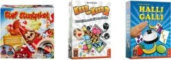 Hasbro Spellenbundel - Dobbelspel - 2 Stuks - Keer Op Keer 2 & Halli Galli & Stef Stuntpiloot