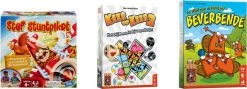 Merkloos Spellenbundel - Dobbelspel - 2 Stuks - Keer Op Keer 2 & Beverbende & Stef Stuntpiloot