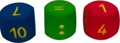 Dobbelstenen Rekenset | Volley Foam Dobbelstenen | Set Van 3 Stuks | 16x16x16 Cm | Schuimstof Dobbelsteen | Foam Dobbelstenen