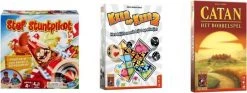 Hasbro Spellenbundel - Dobbelspel - 2 Stuks - Keer Op Keer 2 & Kolonisten Van Catan Dobbelspel & Stef Stuntpiloot