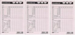 Haza 3x Scoreblokken Yahtzee 100 Vellen - Familiespellen - Dobbelspellen - Dobbelspel - Scoreblokken/scorekaarten - Score Notitieblok