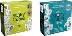 Merkloos Spellenbundel - Dobbelspel - 2 Stuks - Rory's Story Cubes Voyages & Astro