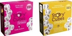 Merkloos Spellenbundel - Dobbelspel - 2 Stuks - Rory's Story Cubes Fantasia & Emergency