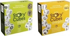 Asmodee Spellenbundel - Dobbelspel - 2 Stuks - Rory's Story Cubes Voyages & Emergency