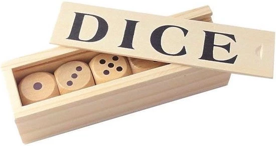 Philos Houten Dobbelstenen 25mm 1 Philos Houten Dobbelstenen 25mm