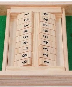 Shagam Shut The Box - 2 Spelers - Dobbelspel - Drankspel - Hout - Inclusief Dobbelstenen - Houten Spel - Kansspel - Reisspel - Rekenspel -Dobbel Spellen Winkel 550x297 3