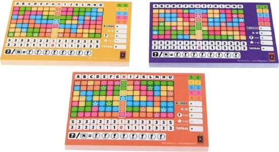 999 Games Scoreblokken Keer Op Keer Drie Stuks Level 2, 3 En 4 Dobbelspel 4 999 Games Scoreblokken Keer Op Keer Drie Stuks Level 2, 3 En 4 Dobbelspel - Afbeelding 4
