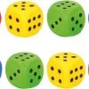 Merkloos Set Van 8x Stuks Speelgoed Dobbelstenen Van 4 X 4 Cm - Dobbelspellen/spelletjes