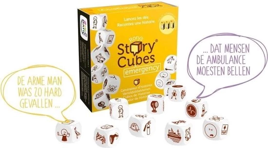 Merkloos Spellenbundel - Dobbelspel - 3 Stuks - Rory's Story Cubes Voyages, Fantasia & Emergency 9 Merkloos Spellenbundel - Dobbelspel - 3 Stuks - Rory's Story Cubes Voyages, Fantasia & Emergency - Afbeelding 9