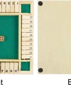 Deluxe HB Sluit De Doos - Zinaps Deluxe 4-Player Sluit De Doos Houten Tafel Game Classic Dice Game Board Toy, Brown- (WK 02127) -Dobbel Spellen Winkel 550x308 3