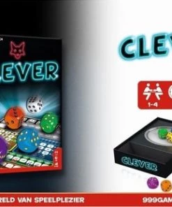 Merkloos Spellenset - 2 Stuks - Clever - Dobbelspel & Scoreblok -Dobbel Spellen Winkel 550x310 2