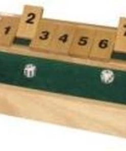 Hot Games Shut The Box Klein 9 Cijfers 28x20x3cm Hout -Dobbel Spellen Winkel 550x313 5