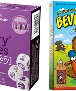 Merkloos Spellenbundel - Dobbelspel - 2 Stuks - Rory's Story Cubes Mystery & Beverbende