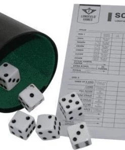 Longfield Darts Dobbelsteenset - Scoreblok - 6 Dobbelstenen -Dobbel Spellen Winkel 550x337