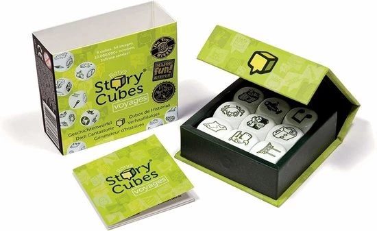 Merkloos Spellenbundel - Dobbelspel - 3 Stuks - Rory's Story Cubes Voyages, Fantasia & Emergency 3 Merkloos Spellenbundel - Dobbelspel - 3 Stuks - Rory's Story Cubes Voyages, Fantasia & Emergency - Afbeelding 3