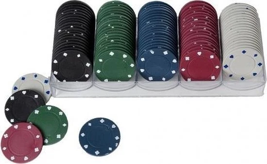 Longfield Pokerfiches 40 Mm Per 100 Stuks 2 Longfield Pokerfiches 40 Mm Per 100 Stuks - Afbeelding 2