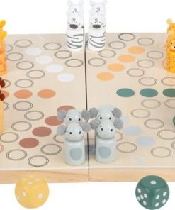 Small Foot Company Small Foot - Ludo For 6 Players "Safari" -Dobbel Spellen Winkel 550x349 13