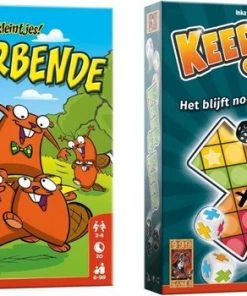 Merkloos Spellenbundel - Dobbelspel - 2 Stuks - Beverbende & Keer Op Keer
