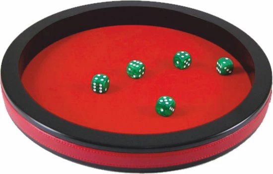 HOT Games Dobbelpiste 30cm Rood Zwart 2 HOT Games Dobbelpiste 30cm Rood Zwart - Afbeelding 2