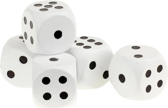 Toi Toys BV Dobbelspel XXL - 5 Grote Dobbelstenen Met Scoreblok 2 Toi Toys BV Dobbelspel XXL - 5 Grote Dobbelstenen Met Scoreblok - Afbeelding 2