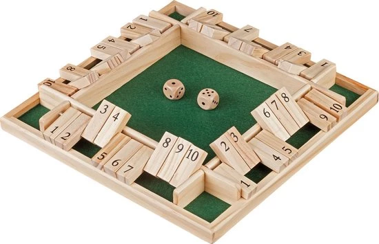 Philos Shut The Box Voor 4 Spelers 1 Philos Shut The Box Voor 4 Spelers