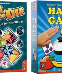 Merkloos Spellenbundel - Dobbelspel - 2 Stuks - Halli Galli & Beverbende