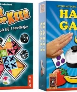 999 Games Spellenbundel - Dobbelspel - 2 Stuks - Halli Galli & Keer Op Keer
