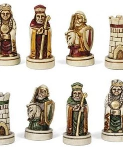 Dal Negro Schaakstukken Barbarossa 65 Mm Duralbaster Wit