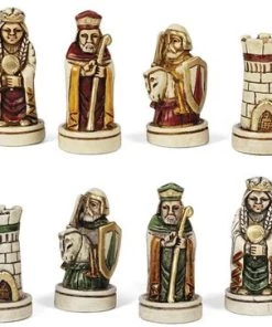 Dal Negro Schaakstukken Barbarossa 65 Mm Duralbaster Wit