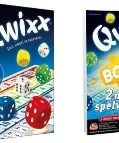 Merkloos Spellenset - 2 Stuks - Qwixx - Basisspel & Scoreblok Bonus