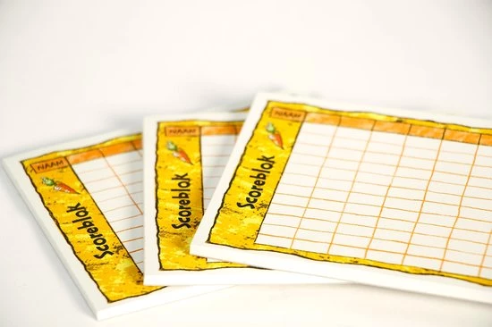 999 Games Scoreblokken Konijnenhokken Drie Stuks Dobbelspel 3 999 Games Scoreblokken Konijnenhokken Drie Stuks Dobbelspel - Afbeelding 3