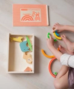 Balansspel Wild Rainbow - Petit Collage -Dobbel Spellen Winkel 550x366 87