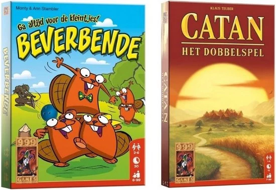 999 Games Spellenbundel - Dobbelspel - 2 Stuks - Beverbende & Catan Het Dobbelspel 1 999 Games Spellenbundel - Dobbelspel - 2 Stuks - Beverbende & Catan Het Dobbelspel