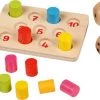 Goki Dobbelspel: SHUT The BOX MINI 7x5x1,5cm, Met 2 Dobbelstenen, Hout, 6+