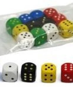 Hotsports Dobbelstenen D6 16mm Hout Per 12