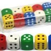 HOT Games Gekleurde Houten Dobbelstenen - 25mm (10 Stuks)