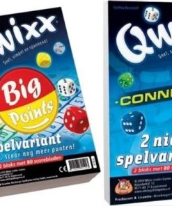 White Goblin Games Spellenbundel - 2 Stuks - Dobbelspel - Qwixx Big Points & Qwixx Connected