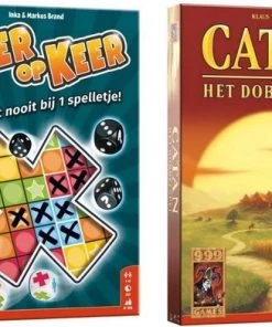 999 Games Spellenbundel - Dobbelspel - 2 Stuks - Catan Het Dobbelspel & Keer Op Keer
