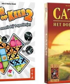 Merkloos Spellenbundel - Dobbelspel - 2 Stuks - Keer Op Keer 2 & Catan Dobbelspel